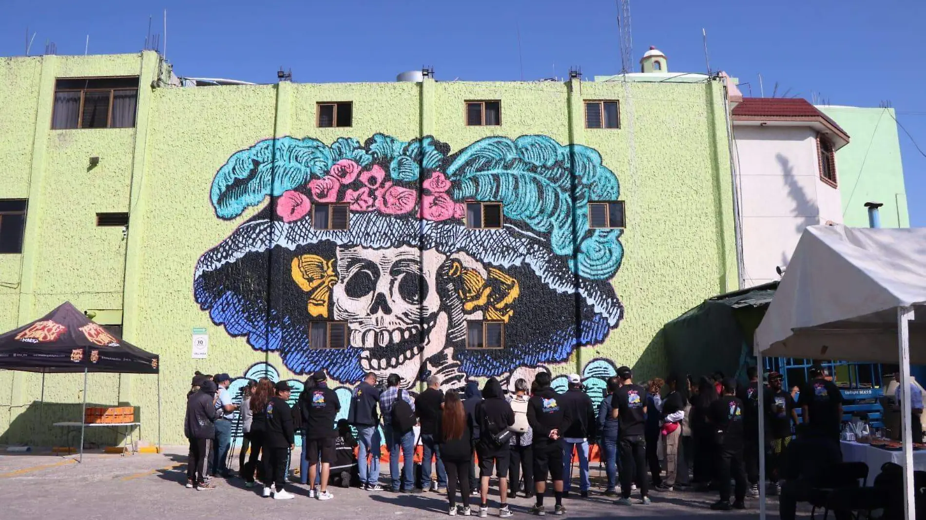 La Catrina-mural-arte urbano